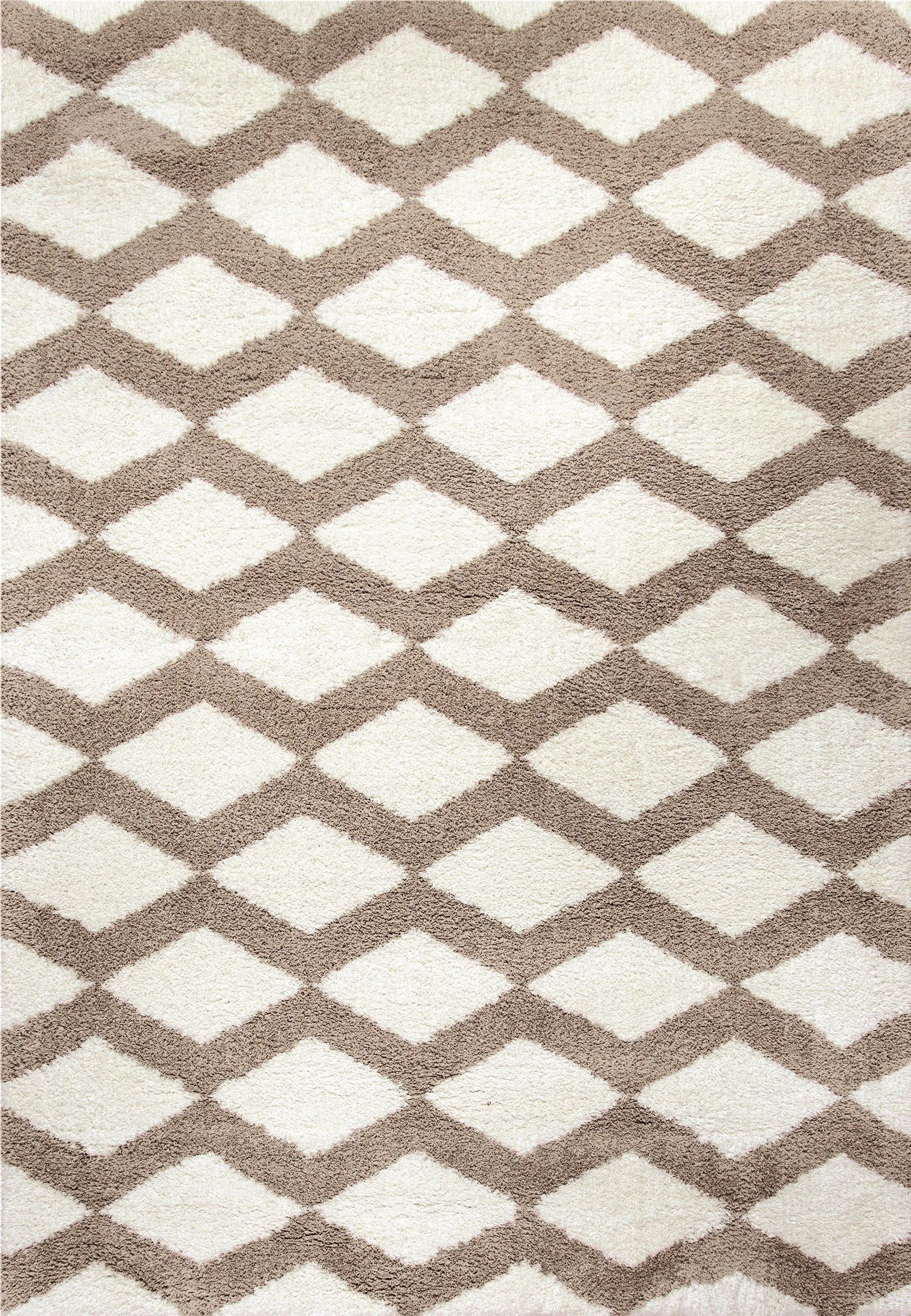 Silky Shag 5904-111 White Rug