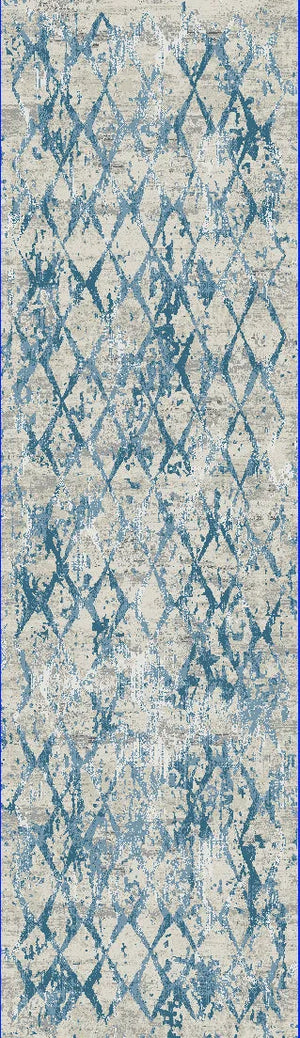Quartz 27039-500 Ivory/Blue Rug