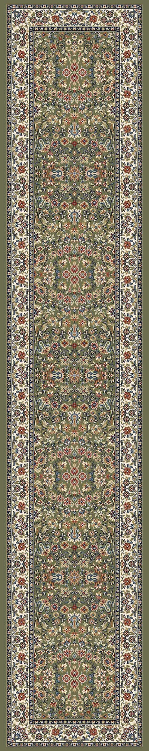 Ancient Garden 57078-4444 Green/Ivory Rug