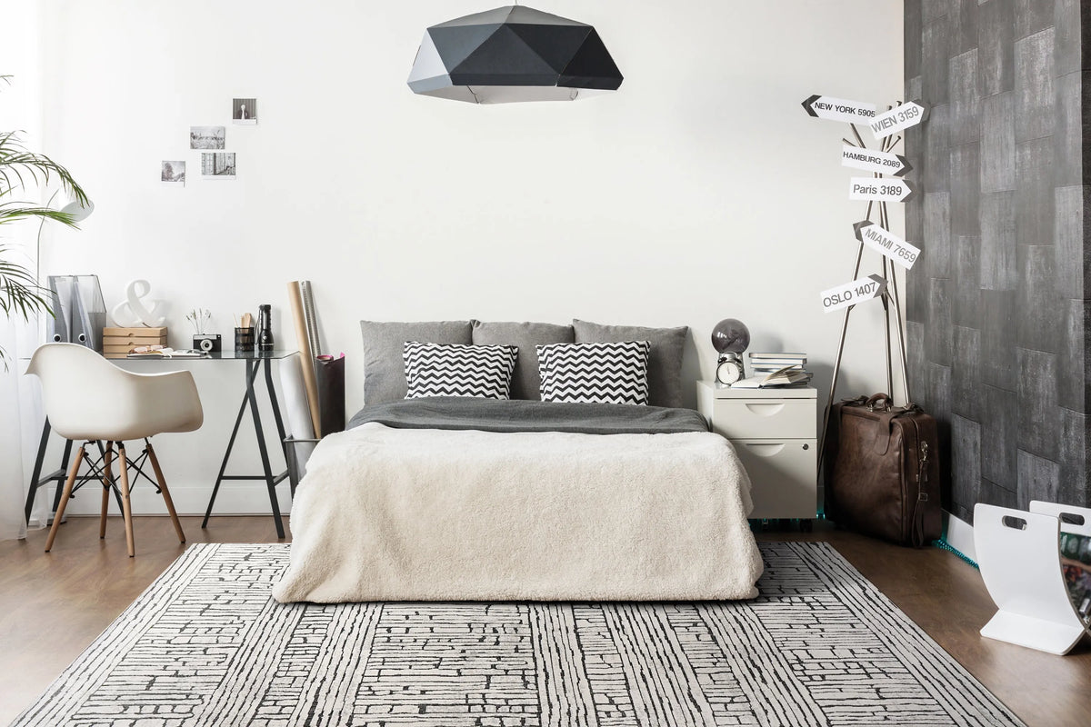 Lotus 8143-190 Ivory/Grey Rug