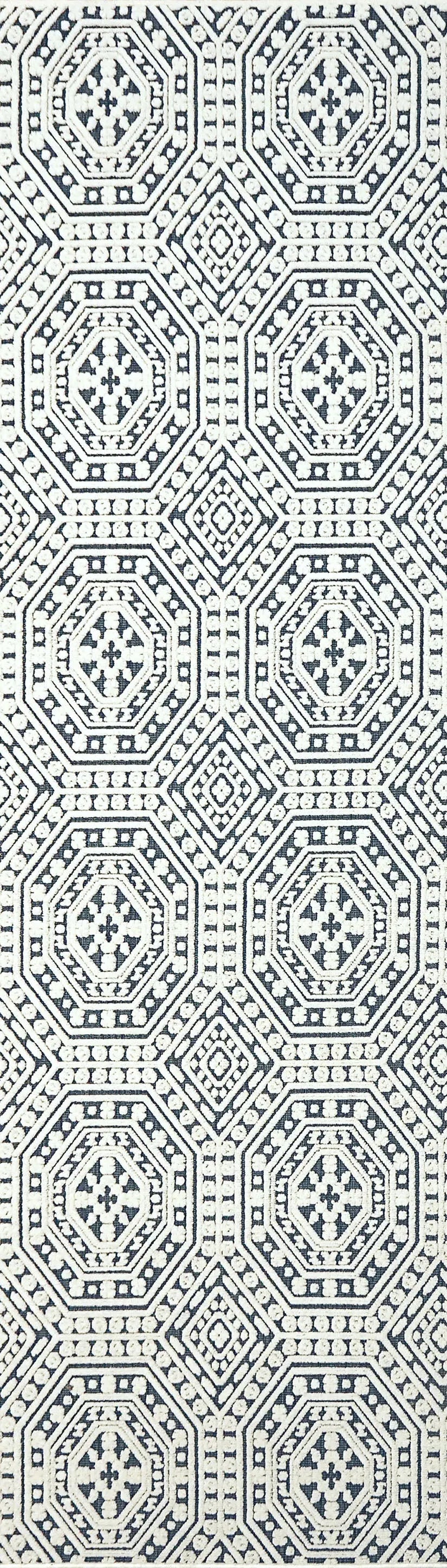 Lotus 8149-150 Ivory/Denim Rug