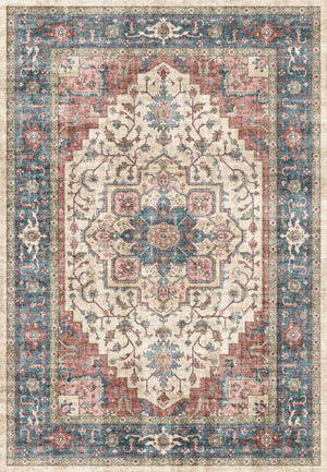 Elise 6302-351 Red/Blue Rug