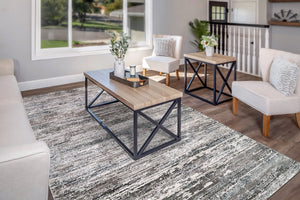 Riley 6032-985 Grey/Beige Rug