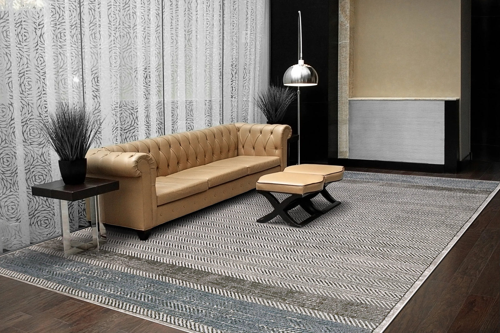 Harlow 4809-905 Grey/Blue Rug