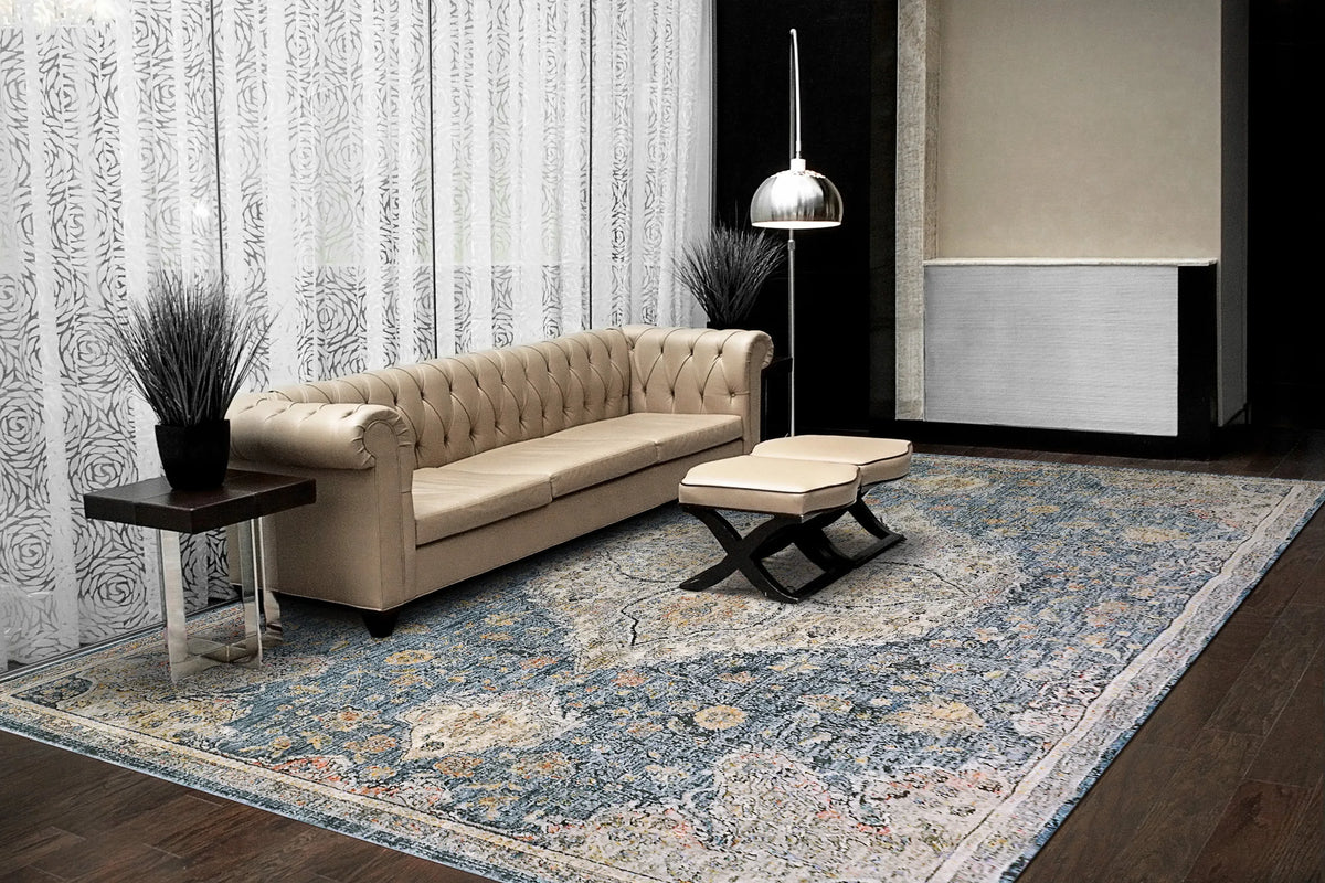 Savoy 3576-599 Denim/Multi Rug