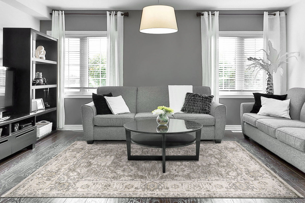 Calypso 13505-190 Ivory/Grey Rug