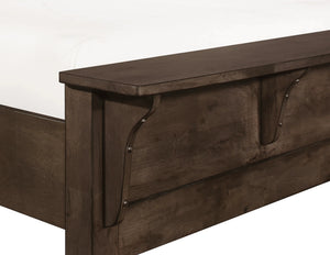 Ashton Hills Sleigh Bed Ash Brown