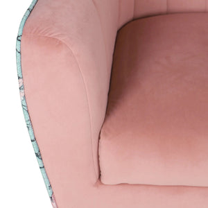 Ophelia Accent Chair Rose With Floral Print