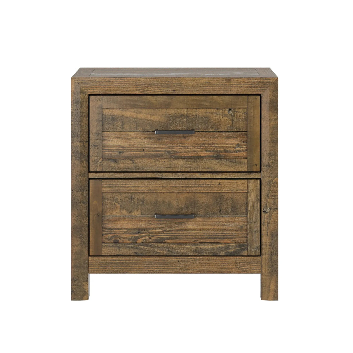 Pine Valley 2-Drawer Nightstand Caramel Brown