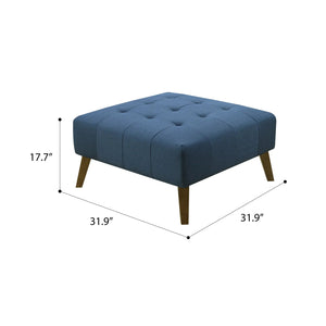 Binetti Square Ottoman Navy Peacock