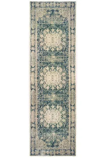 Empire 4445S Ivory/ Blue Rug