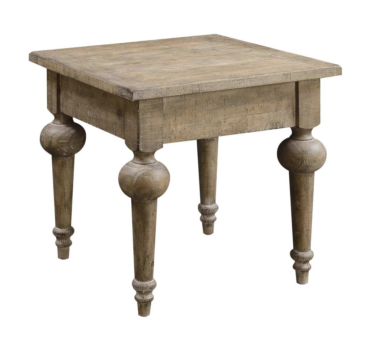 Interlude Square End Table Sandstone Buff