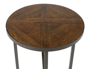 Denton Round End Table Antique Pine
