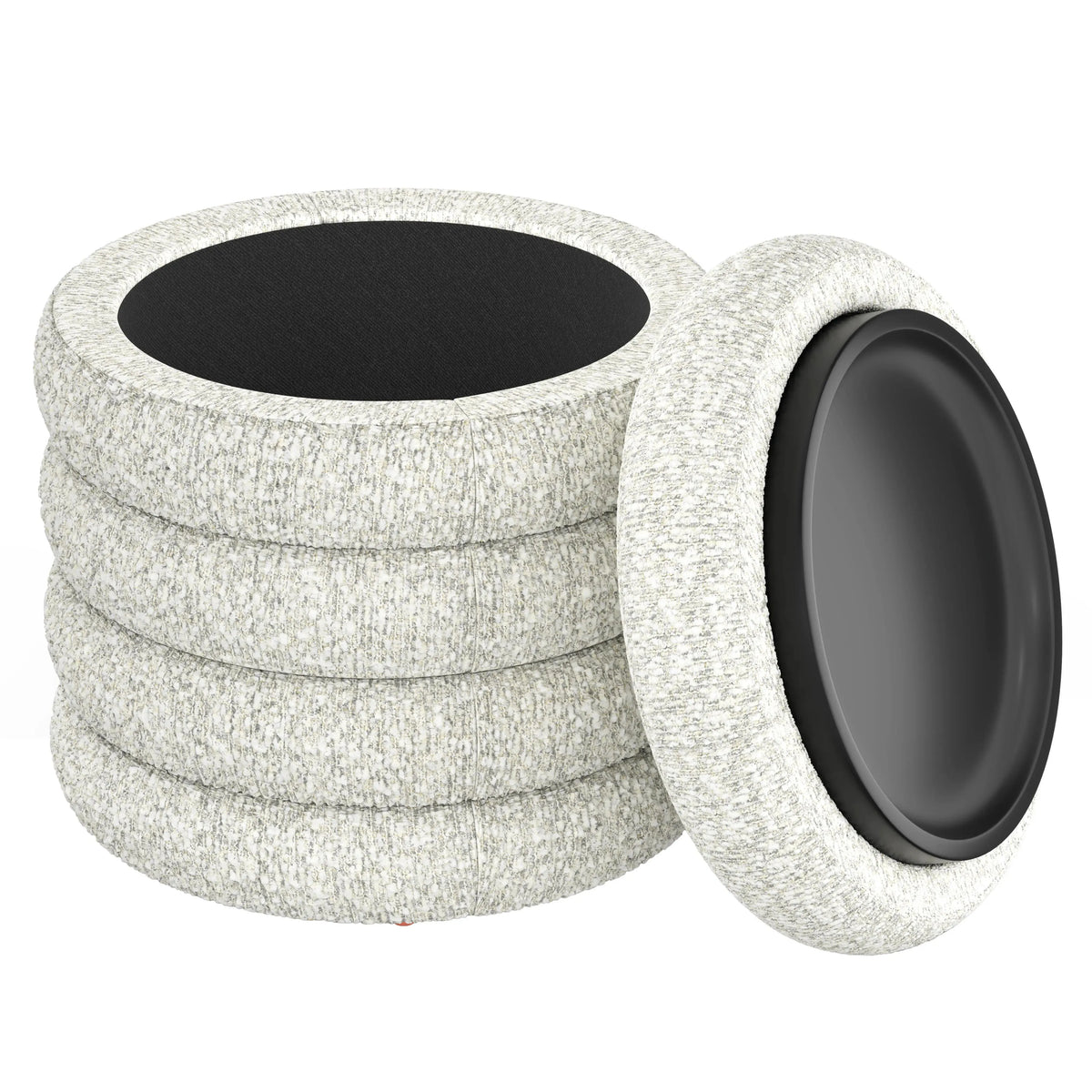 Zuri Storage Ottoman Cream