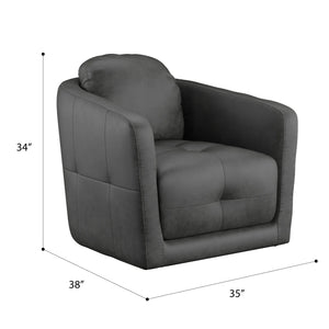 Blakely Swivel Accent Chair Gray