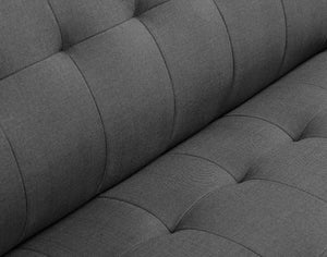 Binetti Square Ottoman Charcoal Pebble