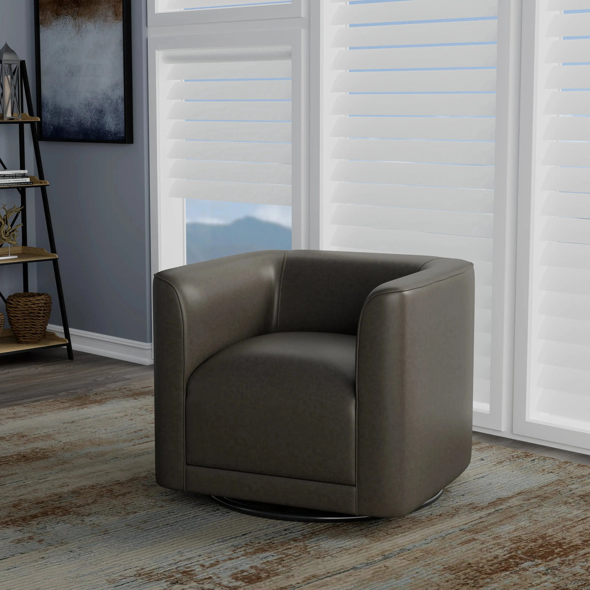 Whirlaway Swivel Accent Chair Durango