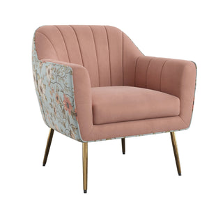Ophelia Accent Chair Rose With Floral Print