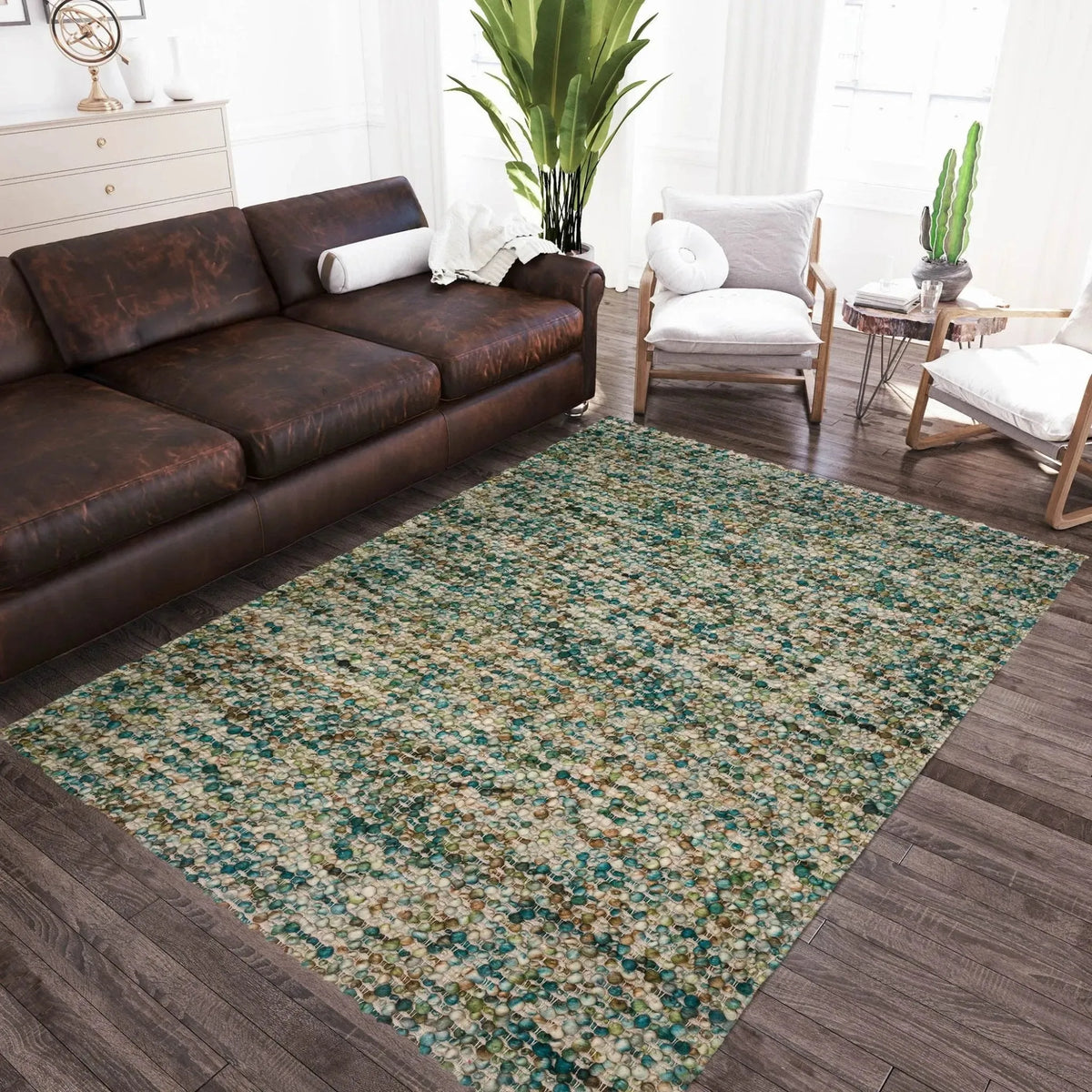 Hanu HU1 Teal Rug