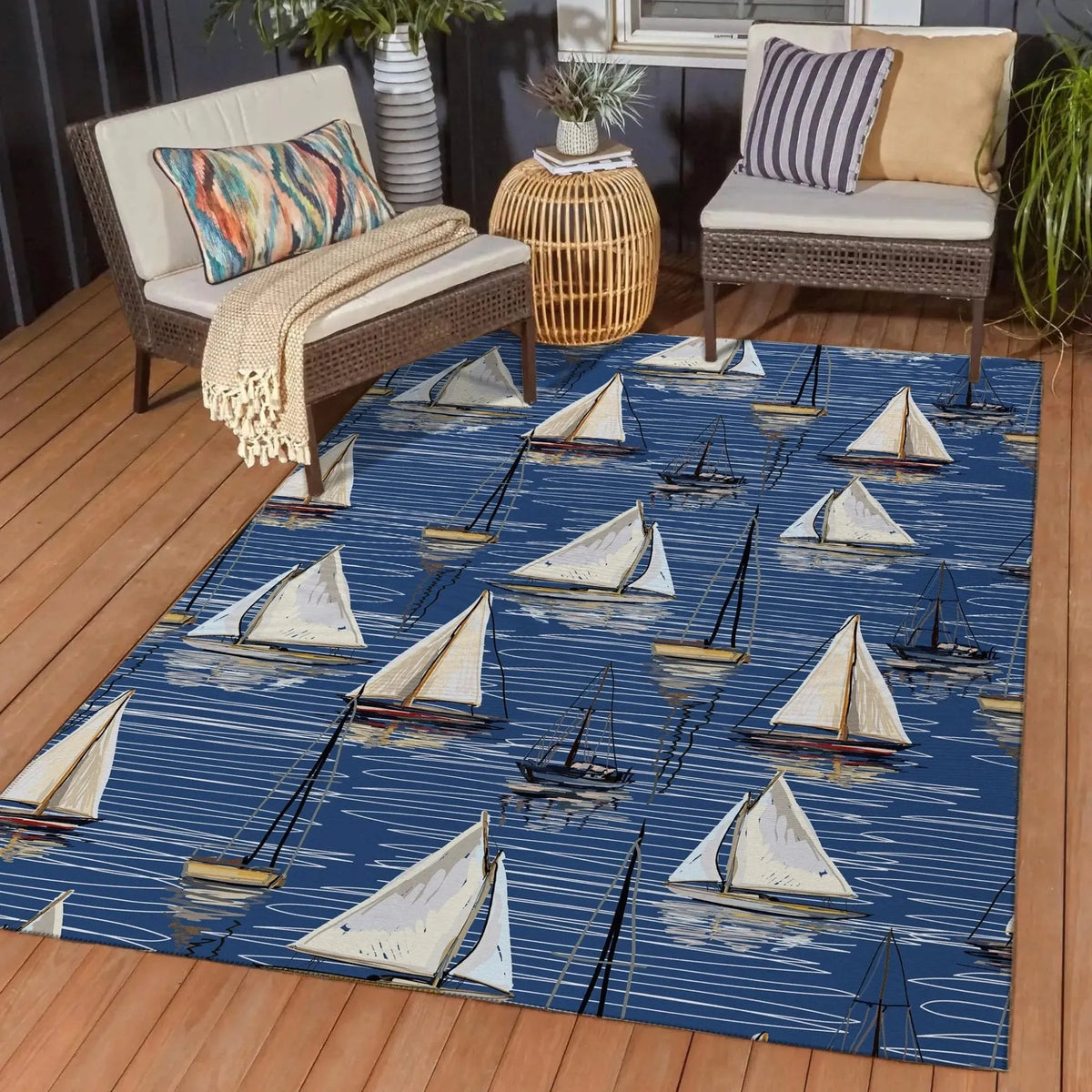 Harbor HA8 Navy Rug