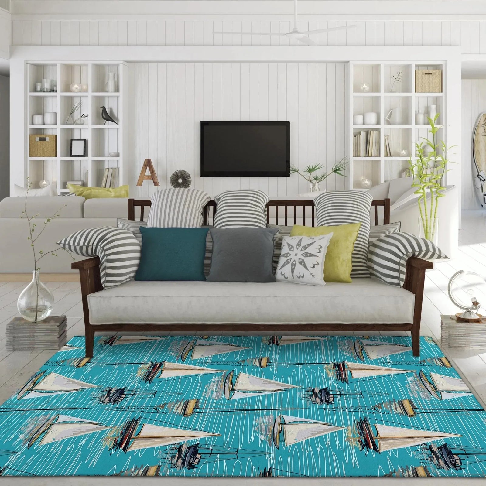 Harbor HA8 Teal Rug