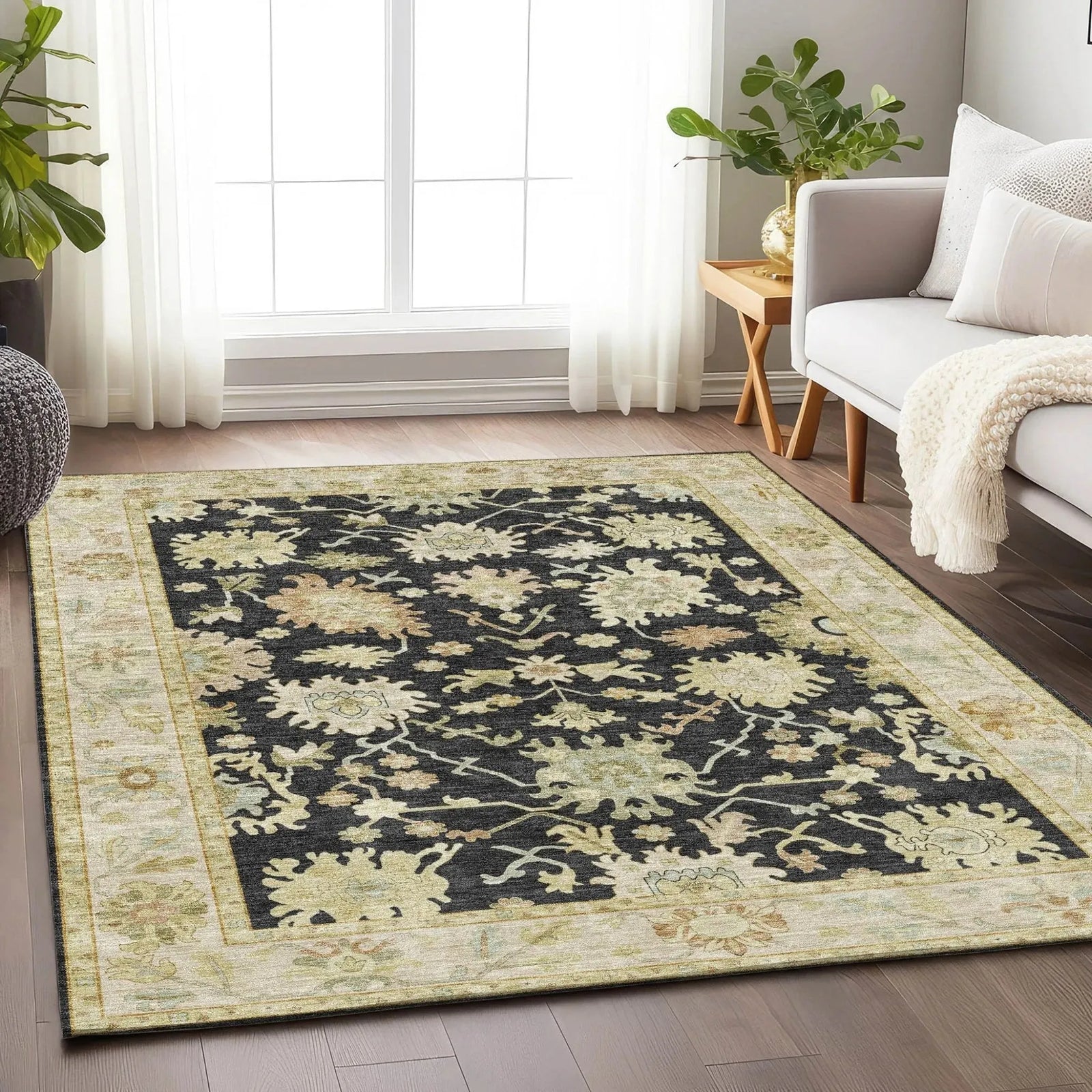 Hatay HY2 Black Rug