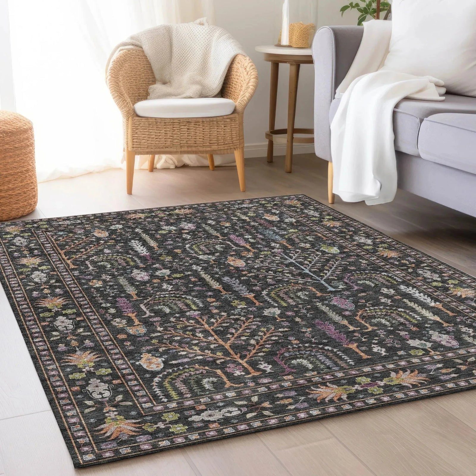 Hatay HY5 Black Rug