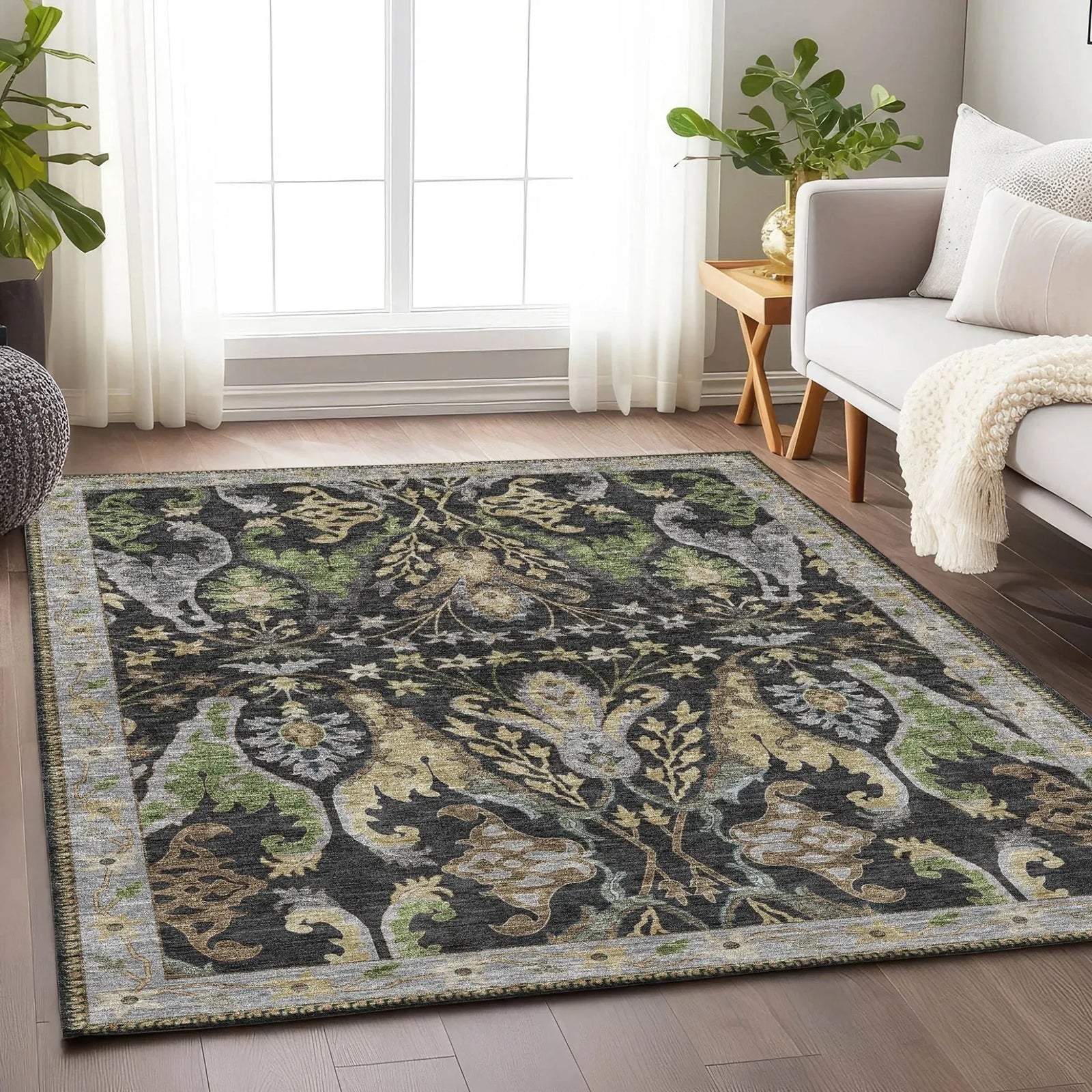 Hatay HY6 Black Rug