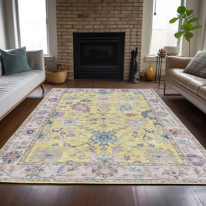 Hatay HY7 Yellow Rug