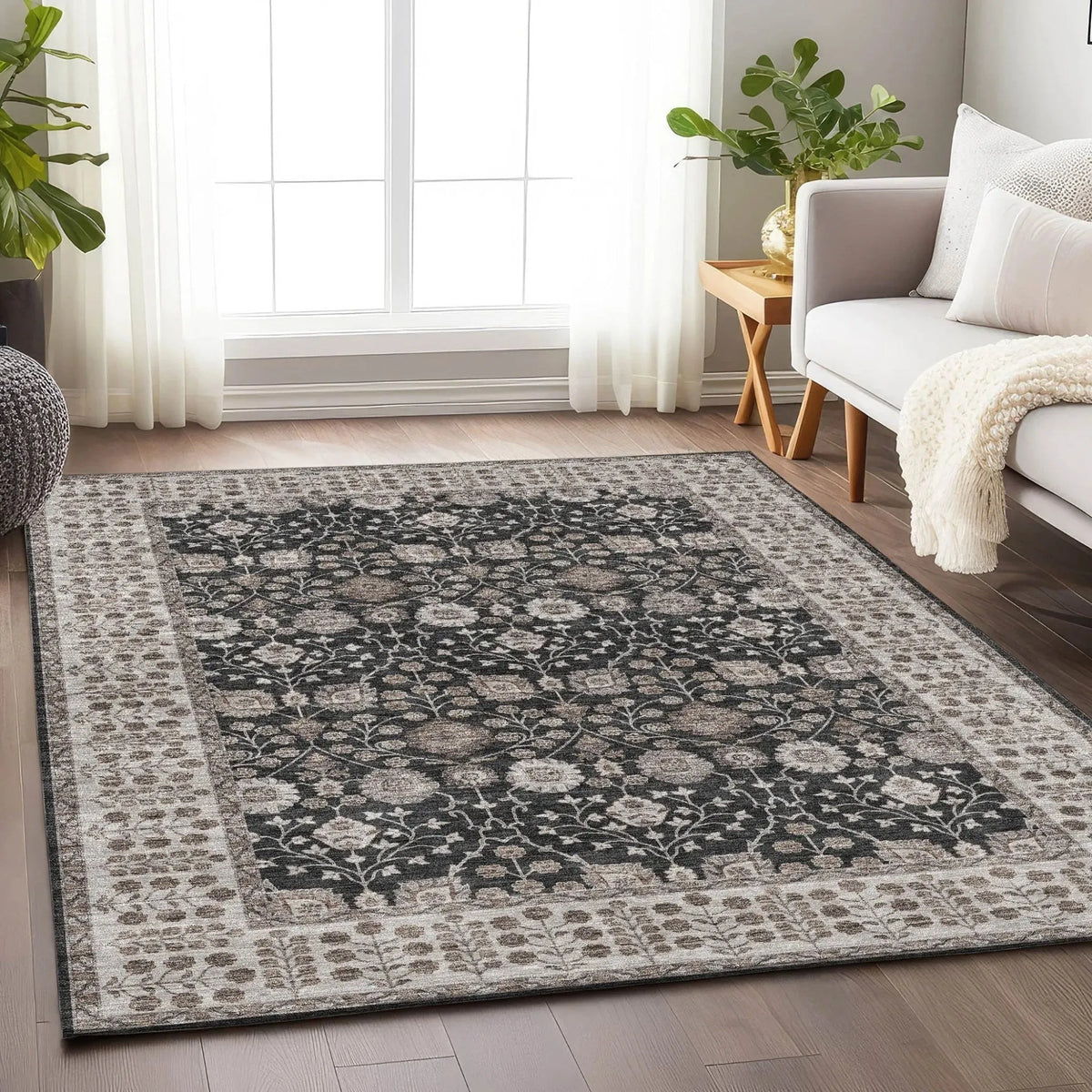 Hatay HY8 Black Rug