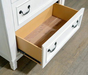 Stoney Creek 5-Drawer Chest Weathered White