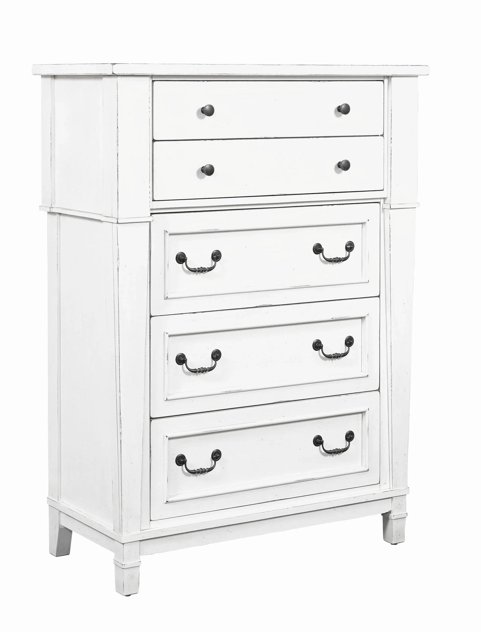 Stoney Creek 5-Drawer Chest Weathered White
