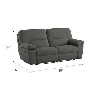 Alberta Modular Reclining Loveseat Charcoal Gray