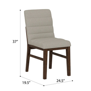 Ronan Upholstered Side Chair Rich Brown