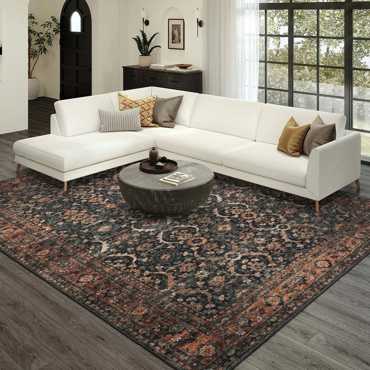 Jericho JC1 Charcoal Rug