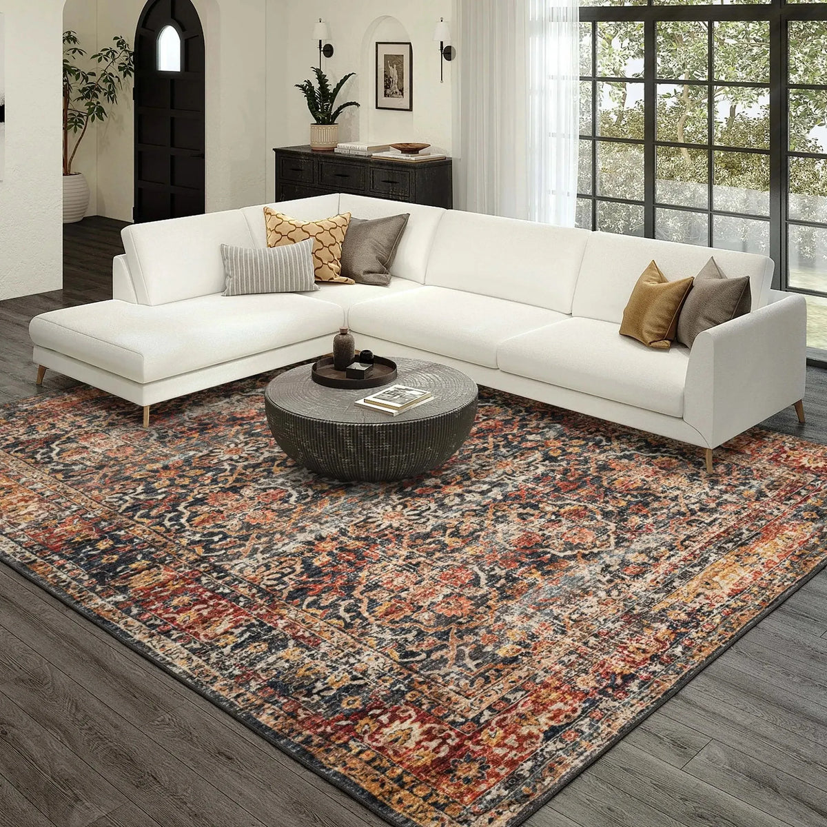 Jericho JC3 Charcoal Rug