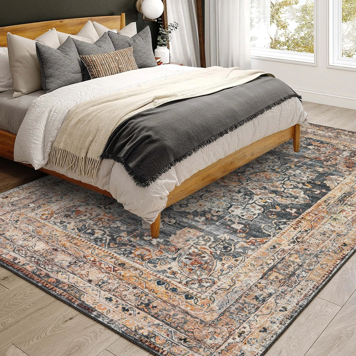 Jericho JC6 Charcoal Rug