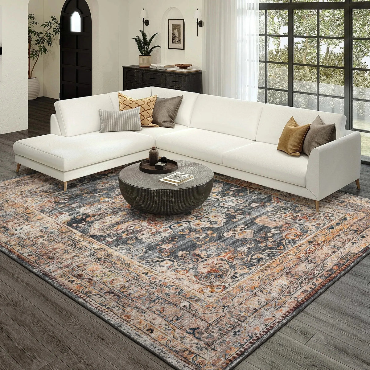 Jericho JC6 Charcoal Rug