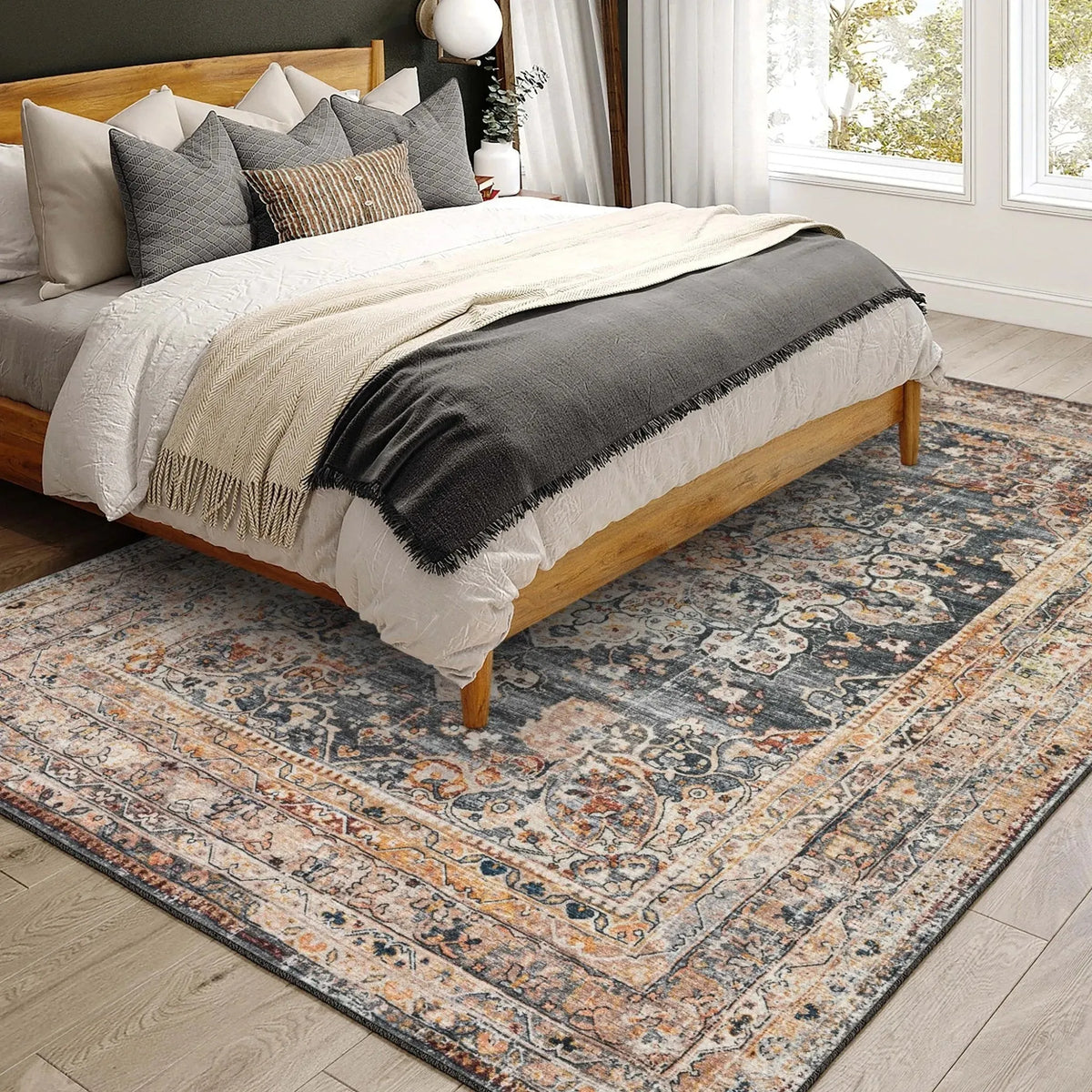 Jericho JC6 Charcoal Rug