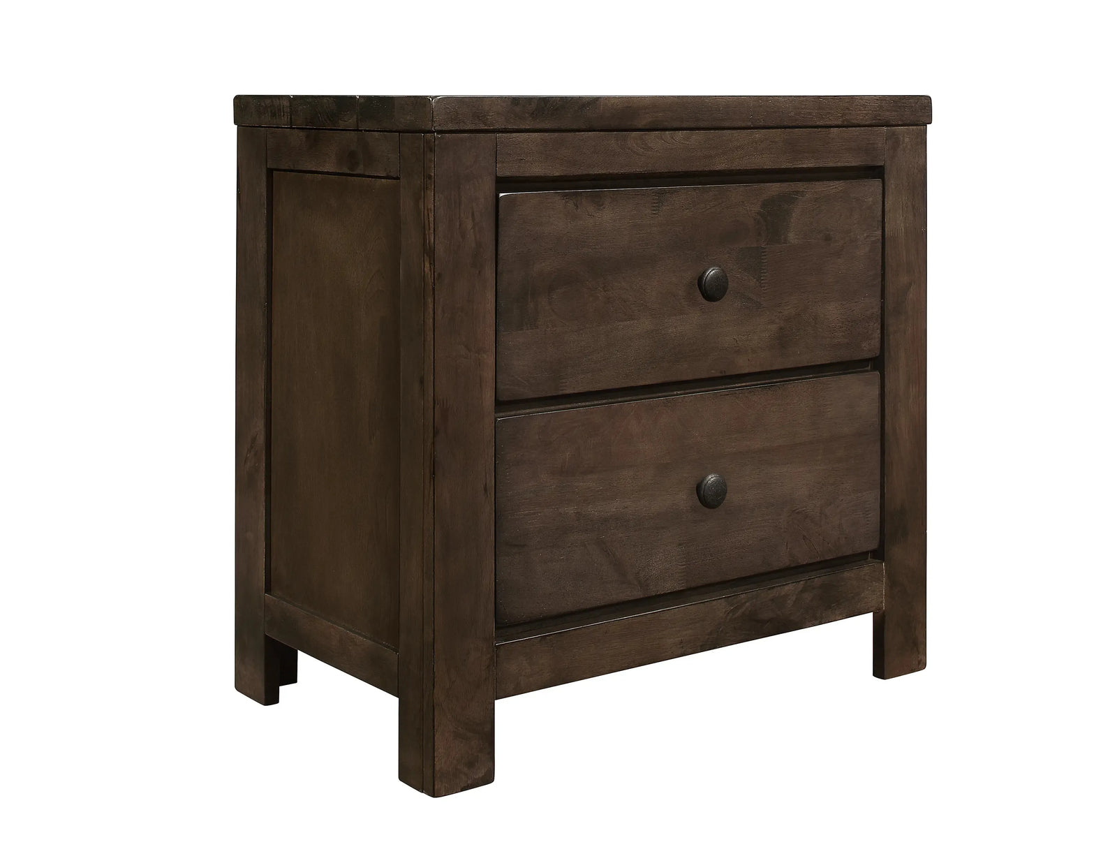 Ashton Hills 2-Drawer Nightstand Ash Brown