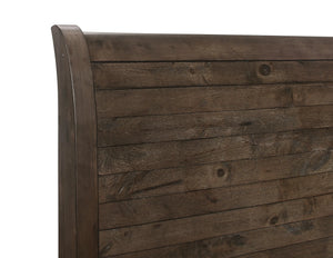 Ashton Hills Sleigh Bed Ash Brown