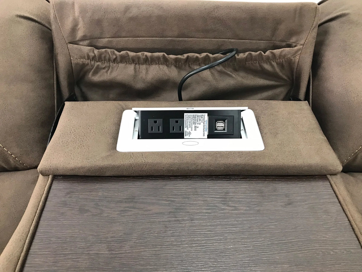 Adrian Reclining Sofa Walnut Brown