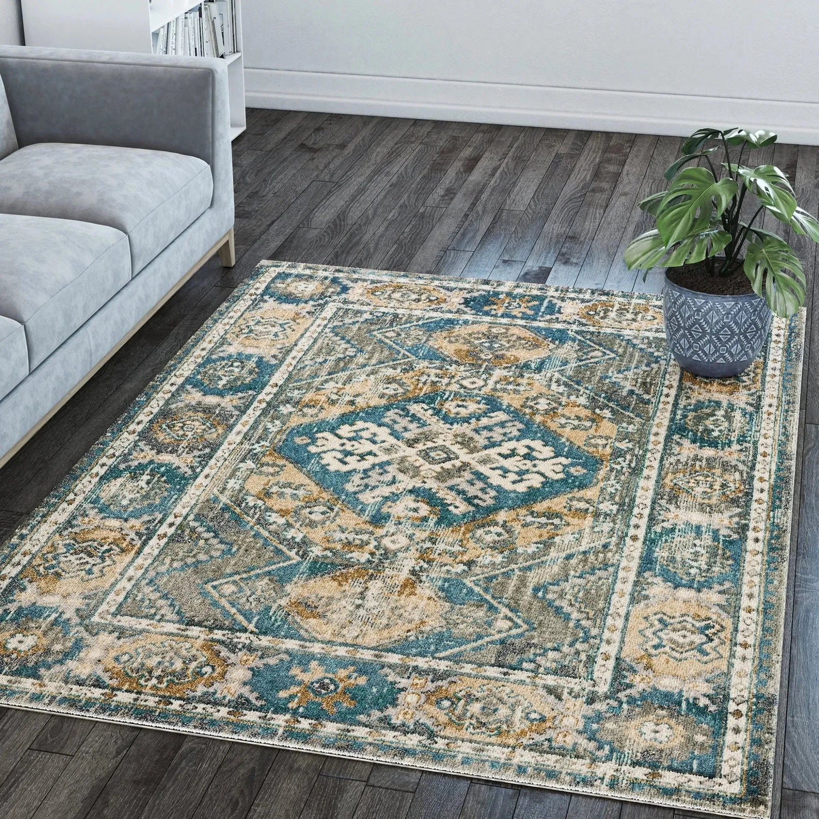 Karma KM22 Charcoal Rug