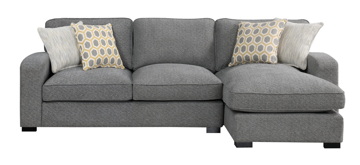 Repose Rsf Chaise Sectional Storm Gray