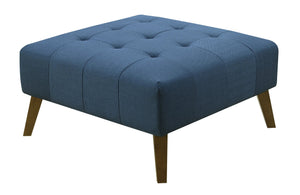 Binetti Square Ottoman Navy Peacock