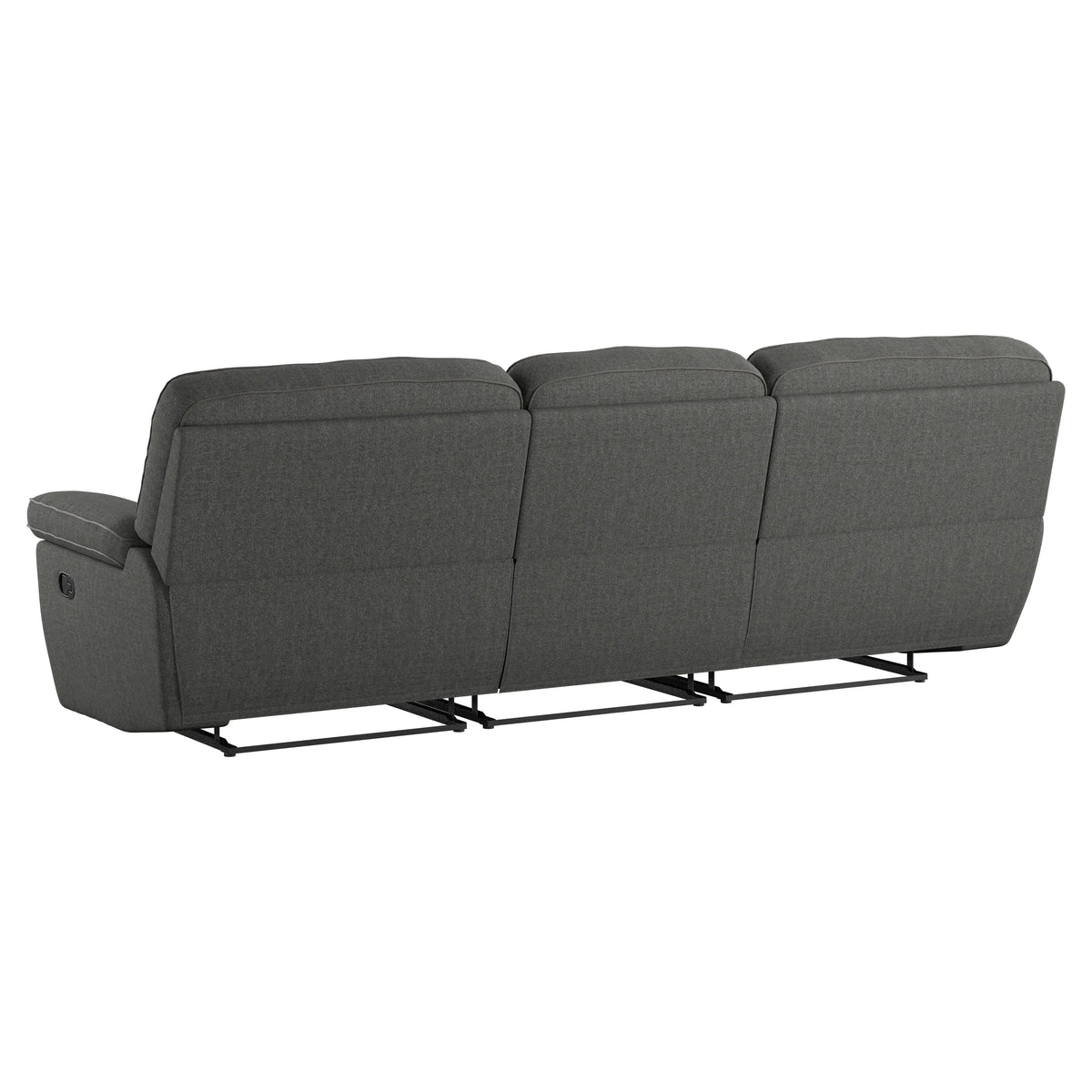 Alberta 3 Seat Reclining Modular Sofa Charcoal Gray