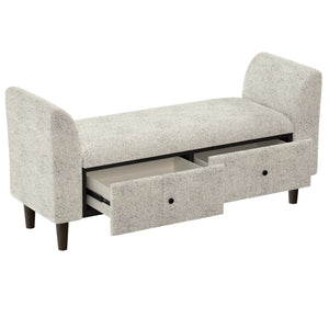 Emily Storage Ottoman Sesame