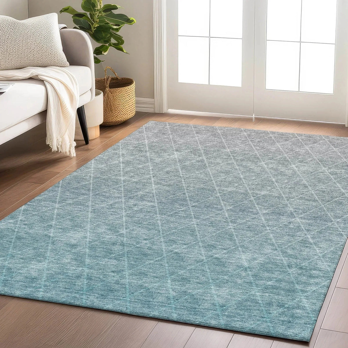 Lazio LZ2 Teal Rug