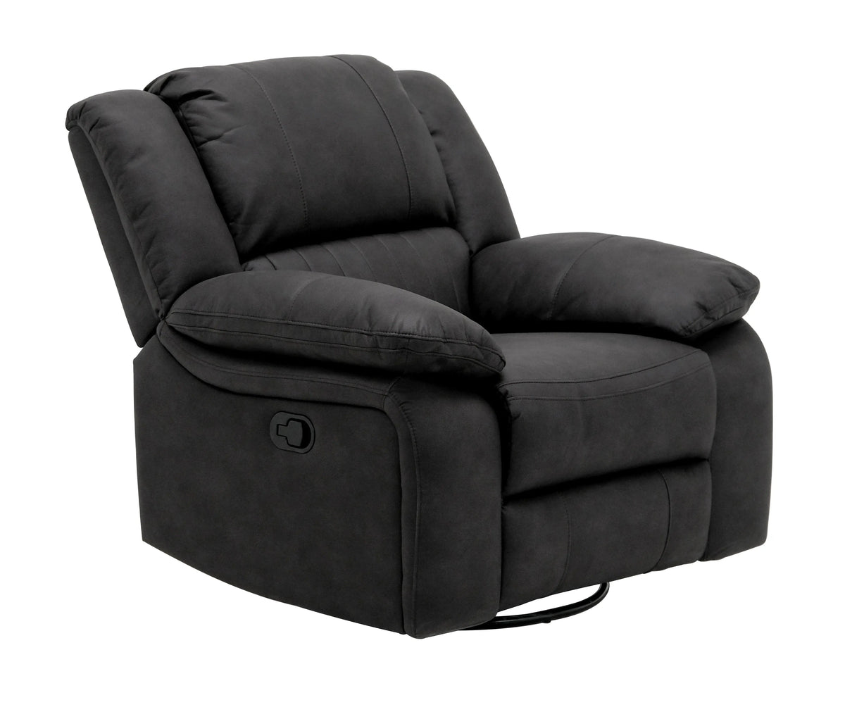 Navaro Swivel Gliding Recliner Black Licorice