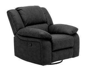 Navaro Swivel Gliding Recliner Black Licorice